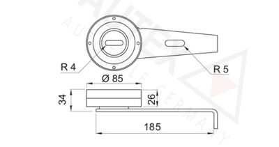 ROLA INTINZATOR CUREA TRANSMISIE AUTEX 641526 1