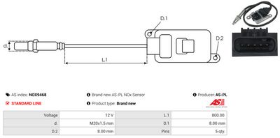 SENZOR NOX INJECTIE ADITIV AS-PL NOX9468 2