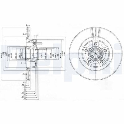 DISC FRANA DELPHI BG2342