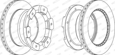 Bromsskiva FERODO FCR332A