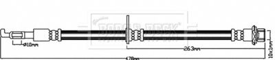 Brake Hose Borg & Beck BBH7967