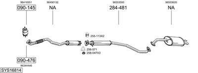 Изпускателна система BOSAL SYS16814