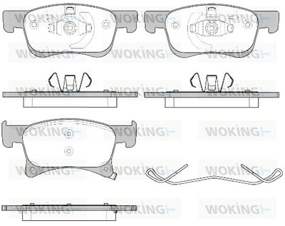 WOKING P14803.02 Тормозные колодки и сигнализаторы для OPEL CORSA E Фургон/хетчбэк (X15) 1.3 CDTI (08) WOKING P14803.02 Тормозные колодки и сигнализаторы для OPEL CORSA E Фургон/хетчбэк (X15) 1.3 CDTI (08)