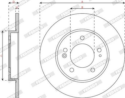 BREMSSCHEIBE FERODO DDF2983C 1