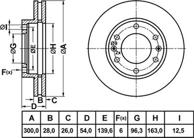 FIT FR1042V Тормозные диски для KIA CARNIVAL / GRAND CARNIVAL III (VQ) 2.7 V6