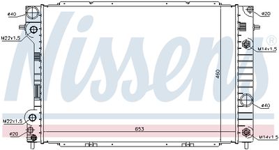 RADIATOR RACIRE MOTOR NISSENS 63075 4
