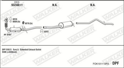 SISTEM DE ESAPAMENT WALKER FOK101112FA