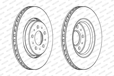 BREMSSCHEIBE FERODO DDF1031 1