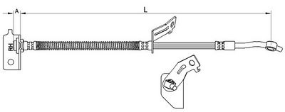 спирачен маркуч METZGER AUTOTEILE 4111457