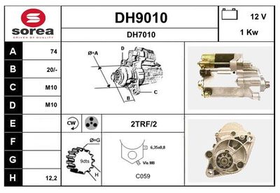 STARTER SNRA DH9010