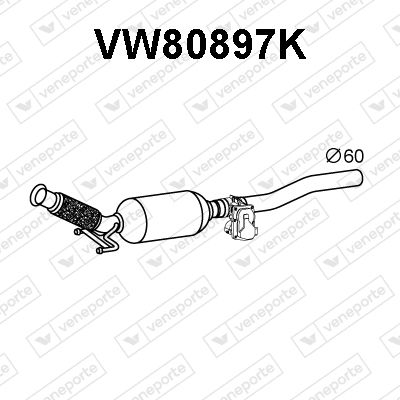 Катализатор VENEPORTE VW80897K для VW SHARAN