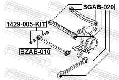 SURUB CORECTARE INCLINARE FEBEST 1429005KIT 1