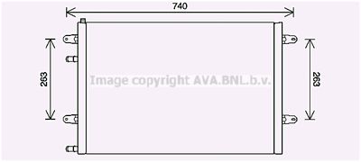 Радиатор, охлаждение двигателя AVA QUALITY COOLING AI2417 для AUDI A6
