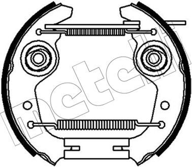 Комплект тормозных колодок METELLI 51-0239 для FIAT 850