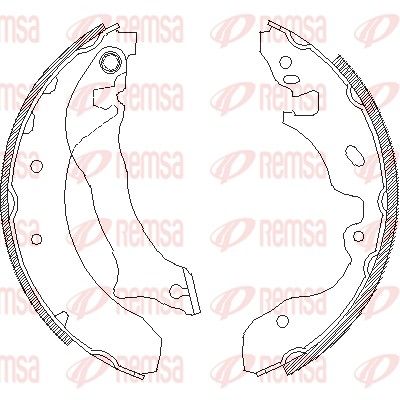 Brzdové pakny REMSA 4042.00