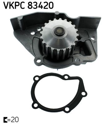 Water Pump, engine cooling VKPC 83420