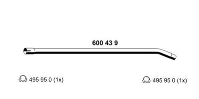 Rura wydechowa ERNST 600439