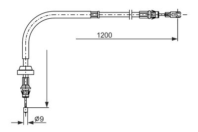 BOSCH Brake Cable BC2878 1987482878