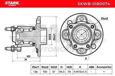 комплект колесен лагер STARK SKWB-0180074