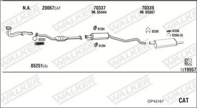 SISTEM DE ESAPAMENT WALKER OP45167