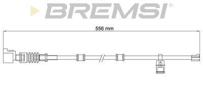 Сигнализатор, износ тормозных колодок BREMSI WI0940 для LEXUS RC