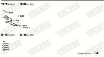 Изпускателна система WALKER BWK015450A