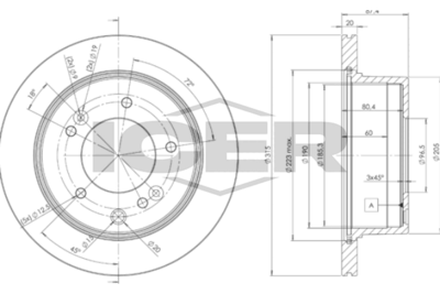 спирачен диск ICER 78BD8411-2
