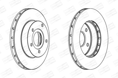 Тормозной диск CHAMPION 562147CH для JEEP CHEROKEE
