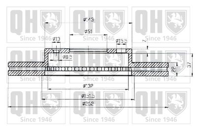 Tarcza hamulcowa QUINTON HAZELL BDC4404