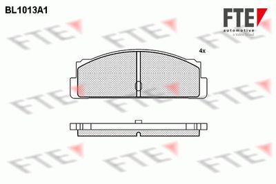 Комплект тормозных колодок, дисковый тормоз FTE BL1013A1 для FIAT 131