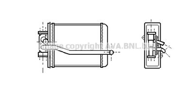 Теплообменник, отопление салона PRASCO MZ6080 для MAZDA 626