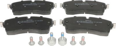 комплект спирачно феродо, дискови спирачки MAPCO 106102HPS