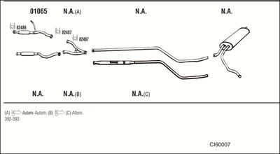 Układ wydechowy WALKER CI60007