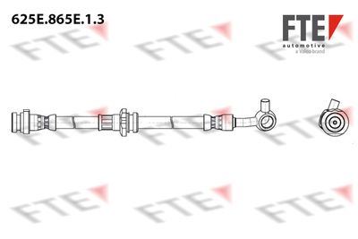 Тормозной шланг FTE 625E.865E.1.3 для NISSAN QASHQAI