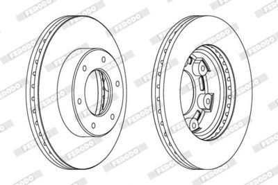 BREMSSCHEIBE FERODO DDF991 1