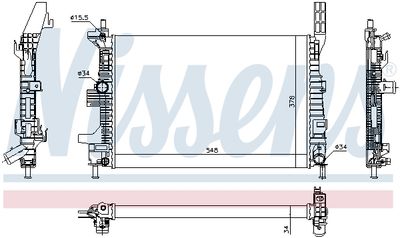 Radiator, engine cooling 69238