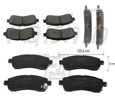 KAISHIN FK3144 Тормозные колодки и сигнализаторы  для MAZDA 2 (DE_, DH_) 1.3 MZR