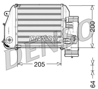 DENSO Intercooler, inlaatluchtkoeler (DIT02024)