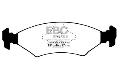 Комплект тормозных колодок, дисковый тормоз EBC Brakes DP2415 для FERRARI MONDIAL
