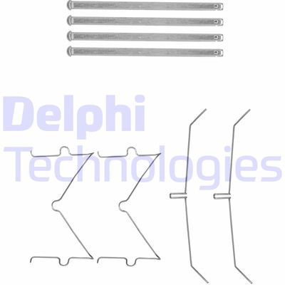 Комплектующие, колодки дискового тормоза DELPHI LX0627 для JEEP COMPASS
