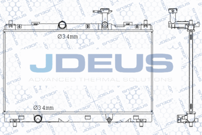 Радиатор, охлаждение двигателя JDEUS M-0420320 для SUZUKI SX4