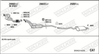 Изпускателна система WALKER BWK010025