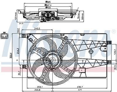 VENTILATOR RADIATOR NISSENS 85693 6