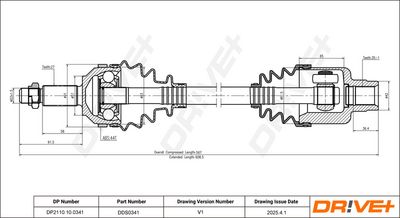 Hnací hřídel Dr!ve+ DP2110.10.0341