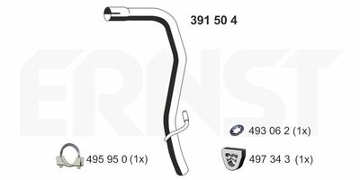 Rura wydechowa ERNST 391504
