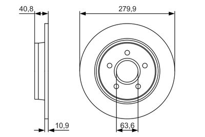 Brake Disc 0 986 479 S49