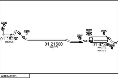Układ wydechowy MTS CITR50960A002243