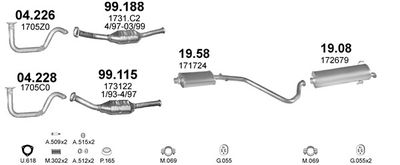 Układ wydechowy POLMO POLMO40062