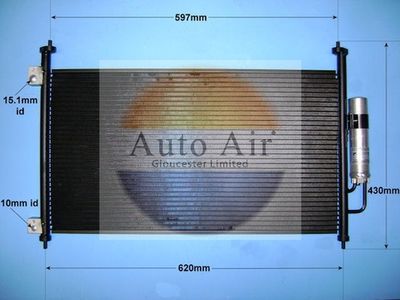 Condenser, air conditioning Auto Air Gloucester 16-1335