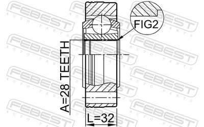 Joint Kit, drive shaft 2311-8103